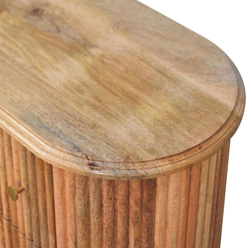 Artisan Furniture Solid Wood Soba Nordic Chest, Brown