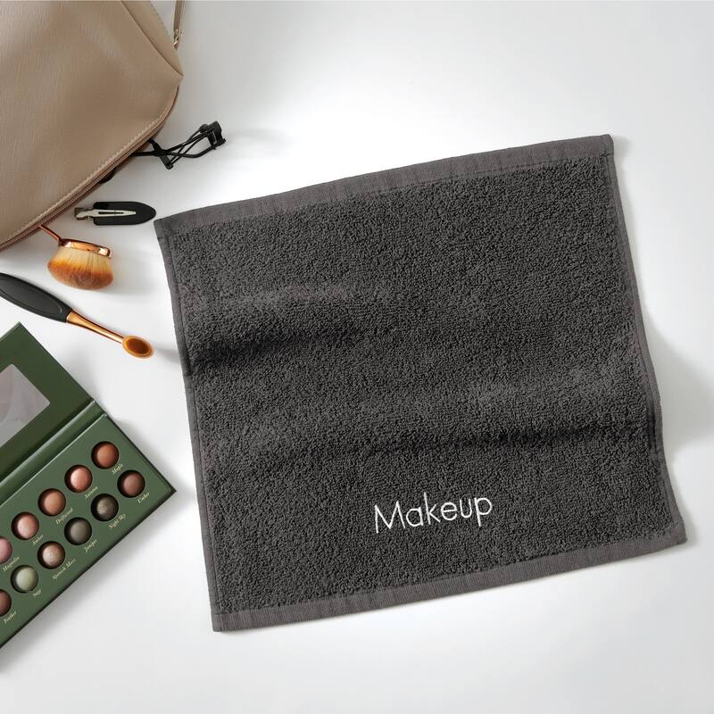 Cotton Embroidered Makeup Remover Towels - Set of 6