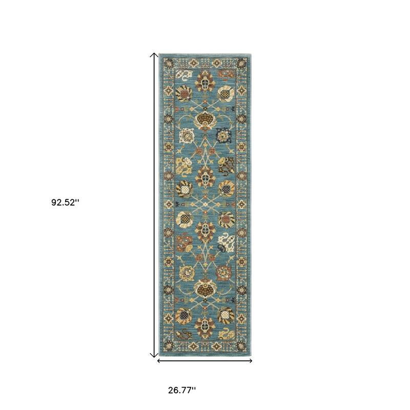 HomeRootsOriental Traditional Runner Area Rug