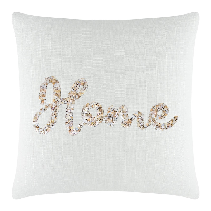 Sparkles Home Shell Home Pillow - 16x16 - Ivory