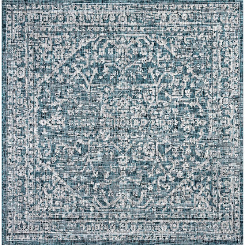 JONATHAN Y Medallion Textured Weave Indoor/Outdoor Area Rug