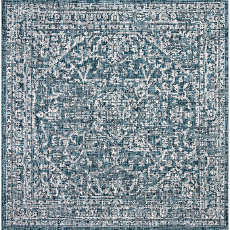 JONATHAN Y Medallion Textured Weave Indoor/Outdoor Area Rug