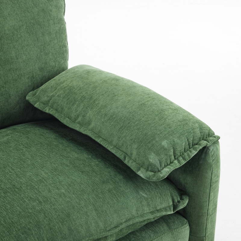 Chenille Oversized Lounge Chair with Thick Cushions and High Back Support Wide Seat