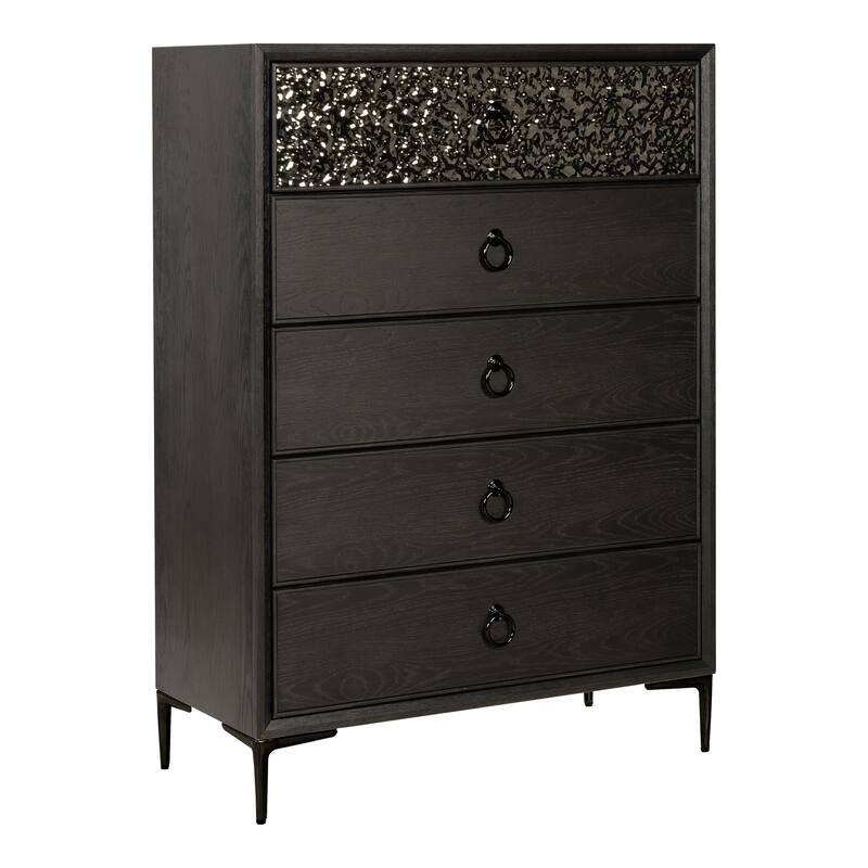 Furniture of America Fable Modern Solid Wood 5-Drawer Chest