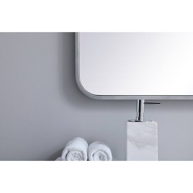 Elegant Lighting MR802436 Evermore 24" W x 36" H Rectangular Framed