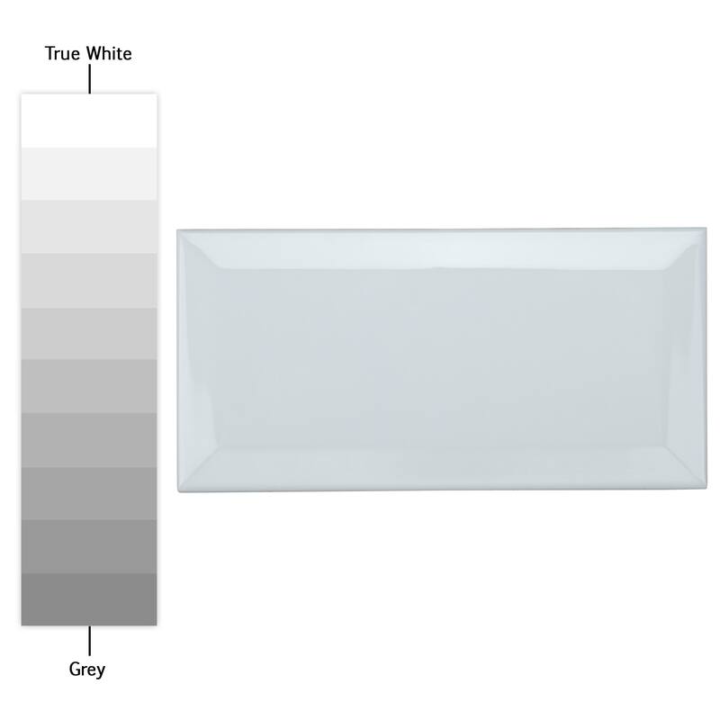 Merola Tile Crown Heights Beveled Glossy White 3" x 6" Ceramic Wall Tile