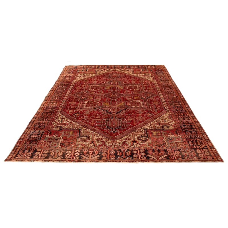 ECARPETGALLERY Hand-knotted Sarabi Red Wool Rug - 9'10 x 12'6