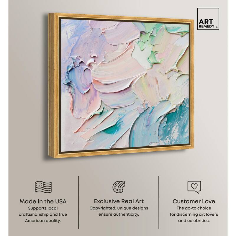 Flowing Mousse I Canvas by Art Remedy