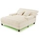 preview thumbnail 28 of 57, 57-In Chenille Upholstered Chaise Lounge with Adjustable Backrest & LED Light Strip