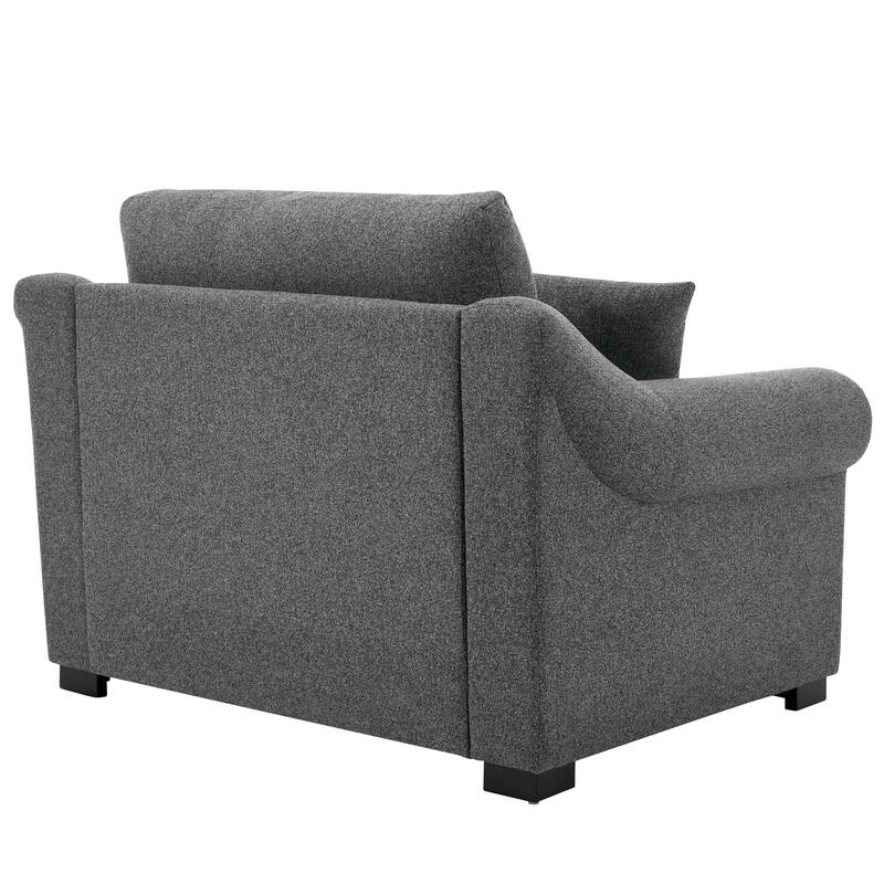 Modern Chenille Oversized Armchair