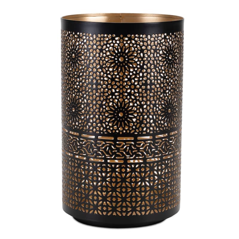 Mandala Punched Metal Candle Holder (Set of 2)
