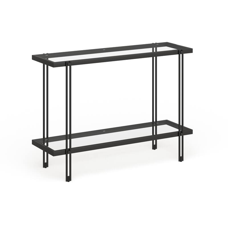 Inez Steel and Glass Console Table
