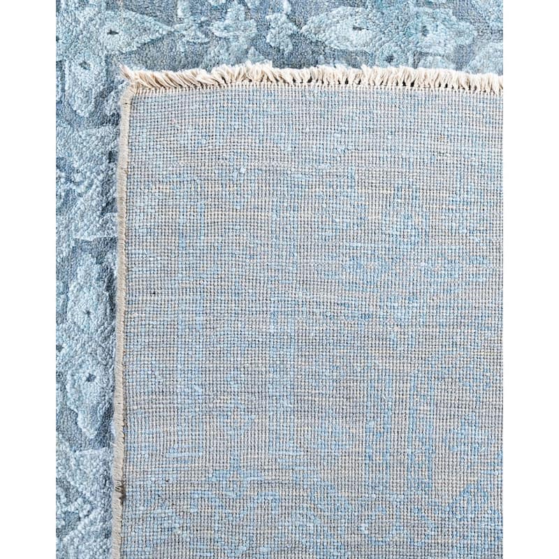 Ikat One-of-a-Kind Hand-Knotted Area Rug, Blue - 8' 1" x 10' 1"