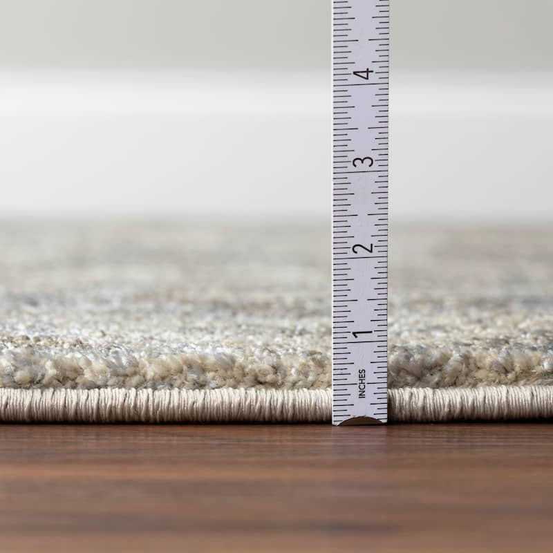 Addison Plano Bohemian Ikat GREY Area Rug