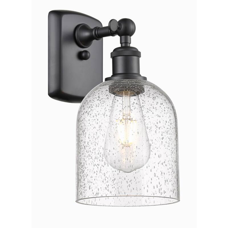 Innovations Lighting 516-1W-11-6 Bella Sconce Bella 11" Tall Wall - Matte Black / Seedy