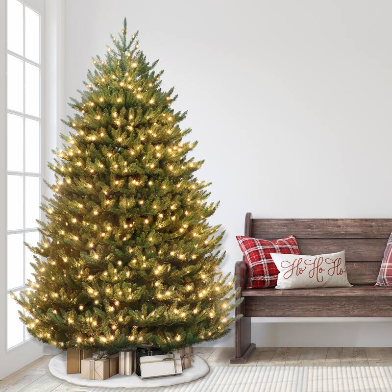 Puleo International 6.5' Pre-Lit Canadian Balsam Fir Artificial Christmas Tree - 6.5