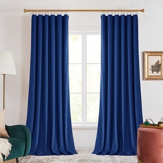 Deconovo Velvet Curtains Room Darkening Drapes for Living Room 1 Panel