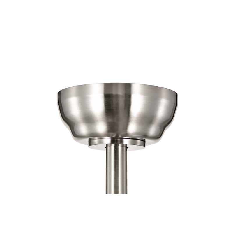 Brushed Nickel 52 in. Integrated LED Indoor 5-Blade Ceiling Fan with Light Kit and Wall Control - Brushed Nickel