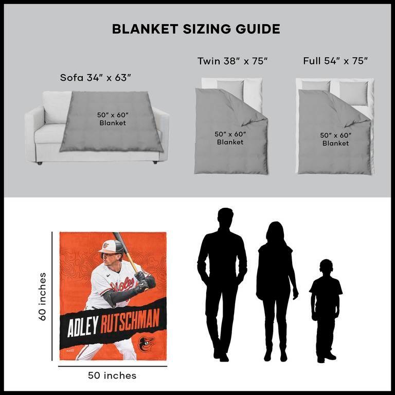 MLB Baltimore Orioles Player Silk Touch Throw Blanket