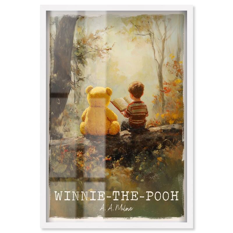 Classic Winnie the Pooh Shadowbox by Art Remedy - White - 20" x 30"