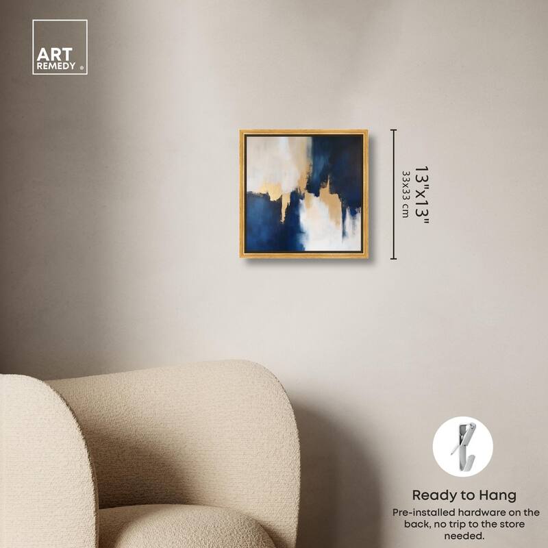 Indigo Aurelian Canvas by Art Remedy