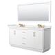 Option White, Bronze Trim, White Quartz Top