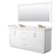 Option White, Bronze Trim, White Quartz Top