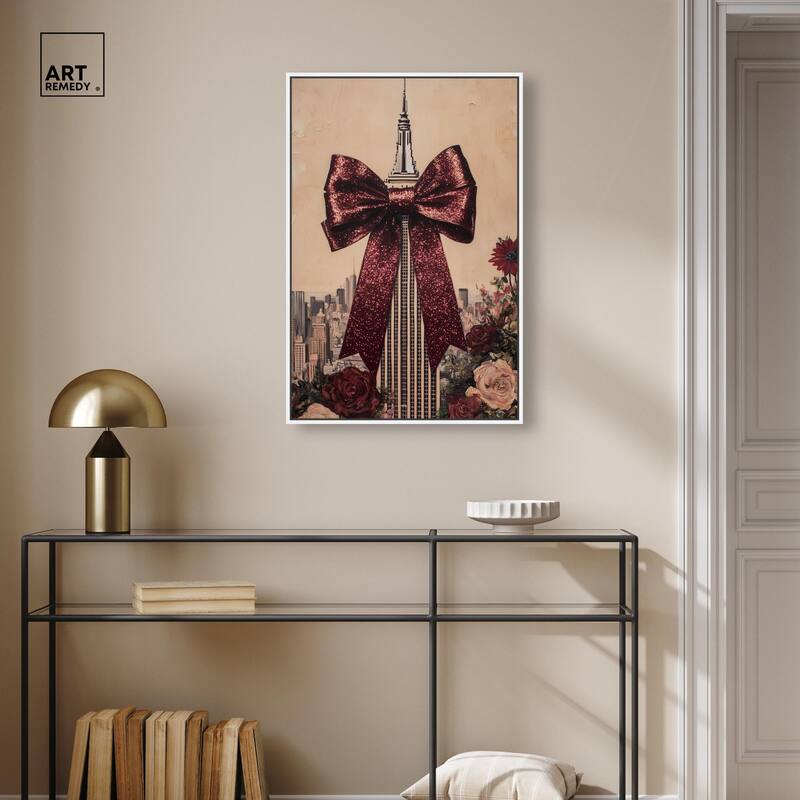 Sparkling Empire State Building Canvas by Art Remedy
