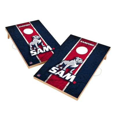 Vintage Samford Bulldogs Regulation 2x4 Cornhole Set