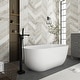 Acrylic Freestanding Soaking Bathtub in Glossy White - Bed Bath ...