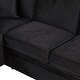 preview thumbnail 61 of 79, 84.75" Sleeper Sofa Bed, 2 In 1 Pull Out Sofa Bed L Shape Couch With Storage Ottoman For Living Room, Bedroom Couch