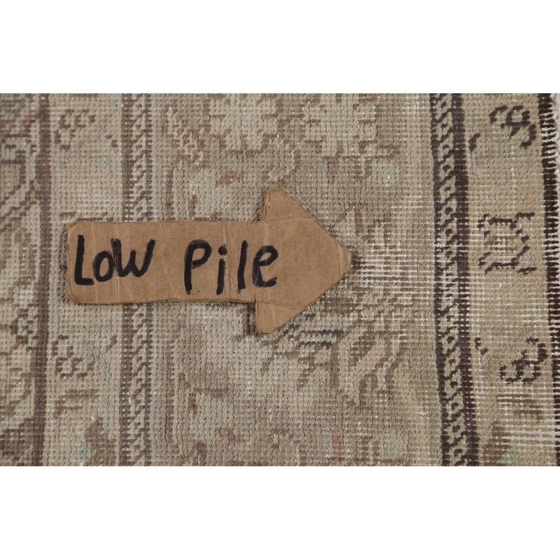 Hand Knotted Oriental 100% Wool Carpet Traditional Medallion Beige & Ivories Tabriz Area Rug - 9' 4'' X 6' 3''