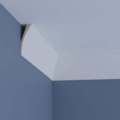 6"H x 2"P x 6 1/4"F x 96"L Caryn Crown Moulding - 1-Pack