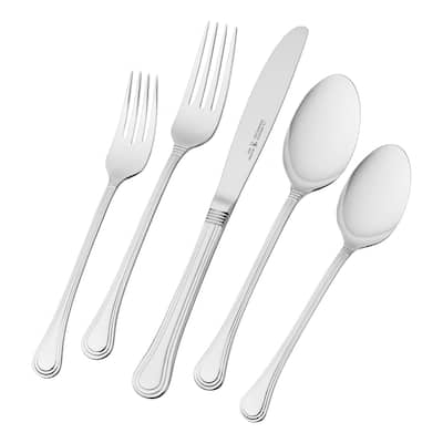 HENCKELS Astley 20-piece Flatware Set, 18/10 Stainless Steel, Silver - 20-pc