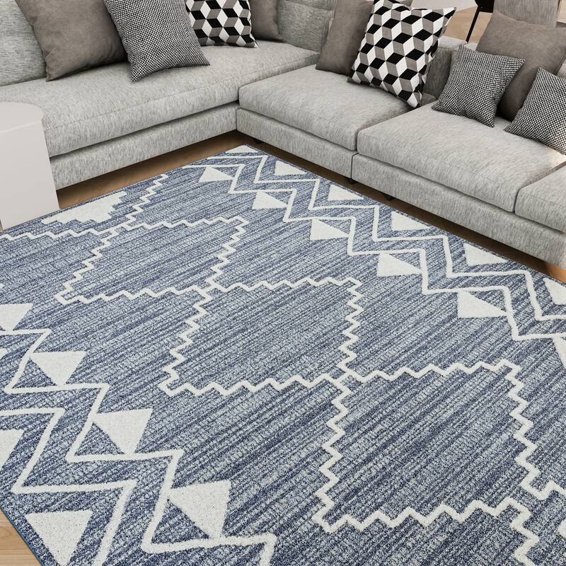 Monique Moroccan Diamond Indoor Area Rug