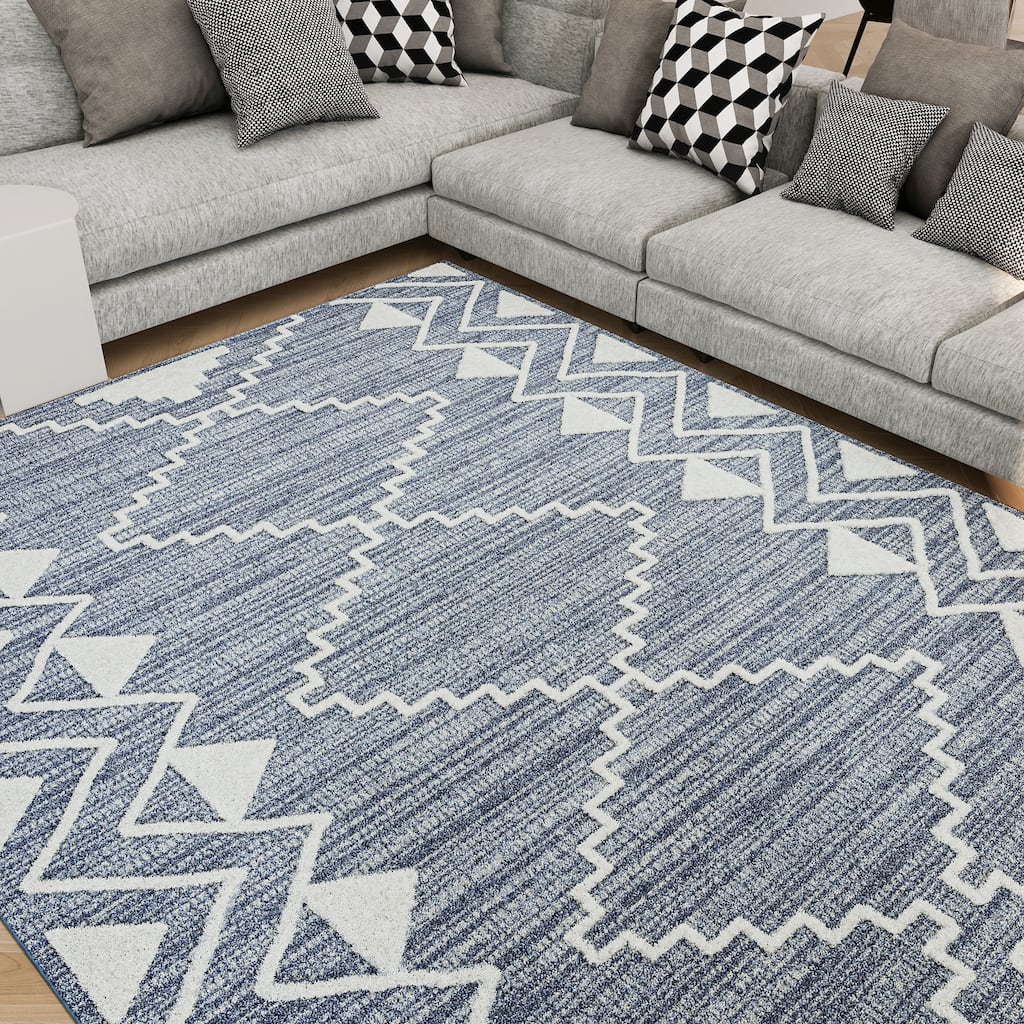 Monique Moroccan Diamond Indoor Area Rug