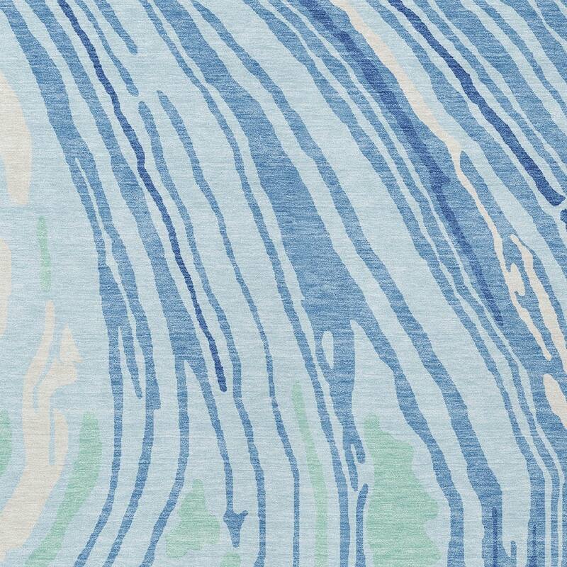 HomeRoots Abstract Transitional Rectangle Outdoor Rug