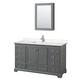 Option Dark Gray / Carrara Cultured Marble Top / Polished