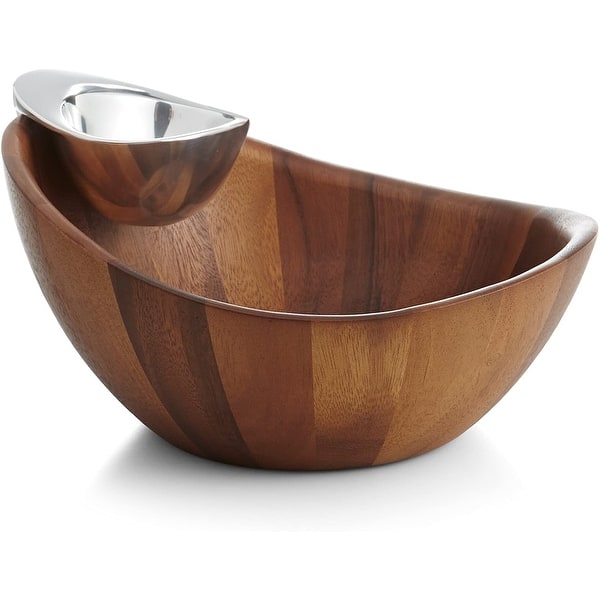 Nambe Harmony Chip and Dip - 12” D