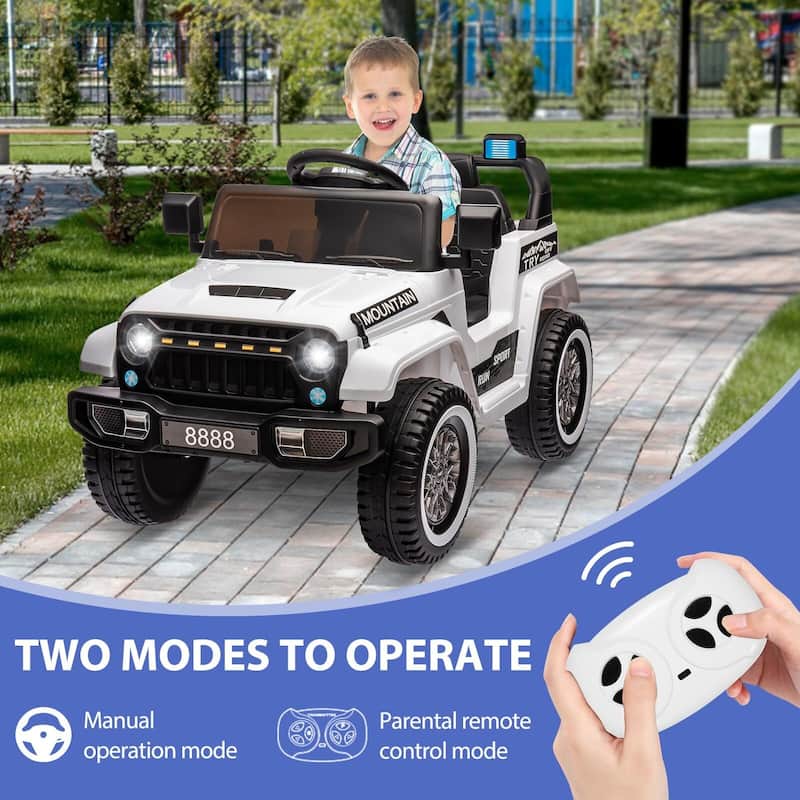 12V Ride on Truck Car, Kids Electric Car with Remote Control
