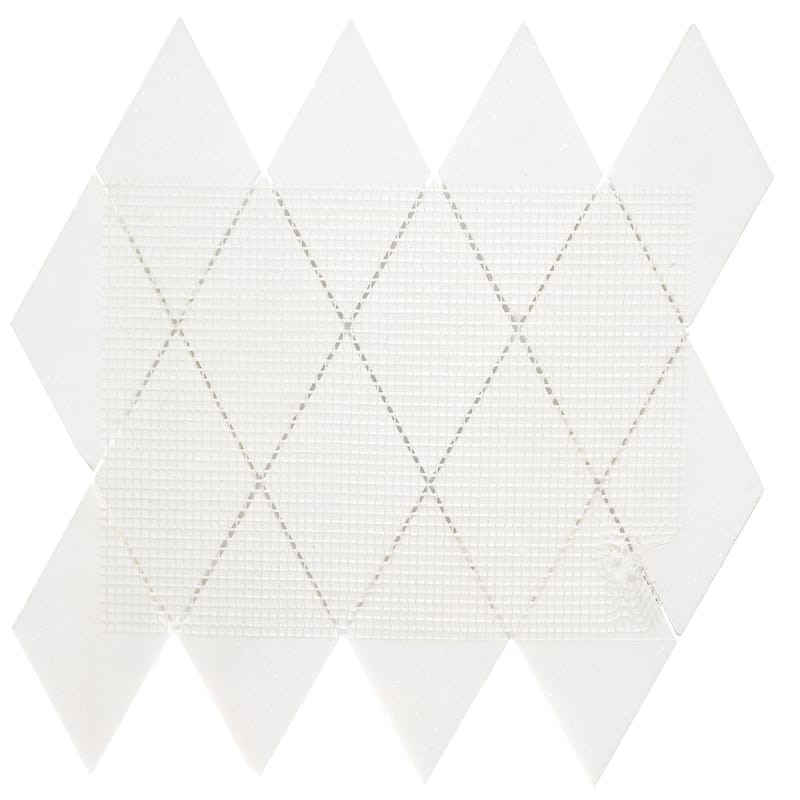 Calacatta Marble Harlequin 3" x 5.5" Honed Mosaic Tile