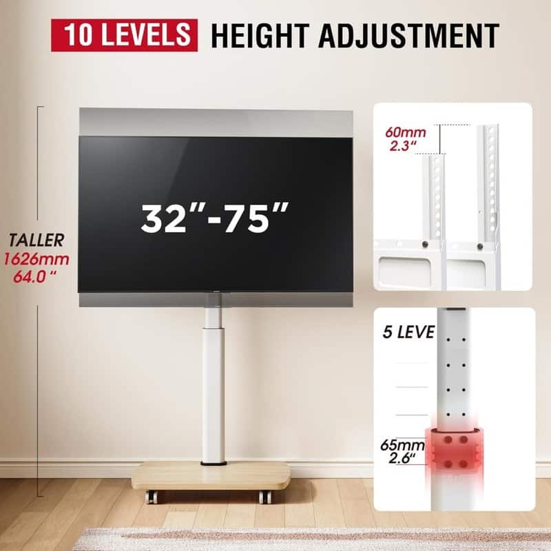 Rolling TV Stand
