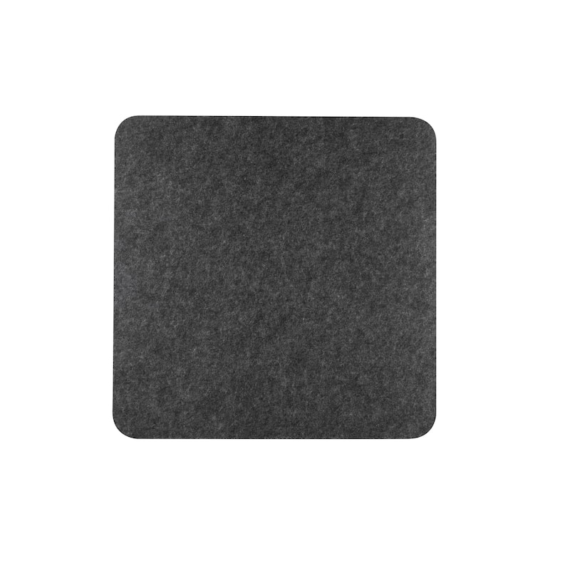 Lumeah Sound Dampening Pinnable Tile Panel, 11.5"H x 11.5" W, 12 Pack - Ash