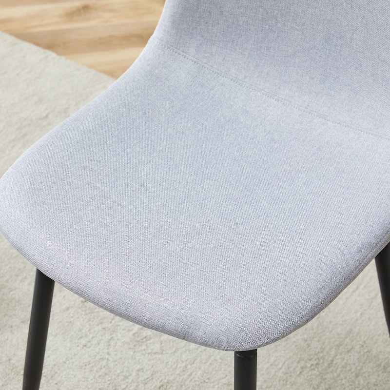 Dining Room Chairs Set of 6 with Rounded Back, Kitchen Upholstered Side Chair, Visitor Chair, Decorative Chair