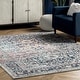 preview thumbnail 6 of 6, Nuloom Lilah Vintage Medallion Area Rug - 8' Round