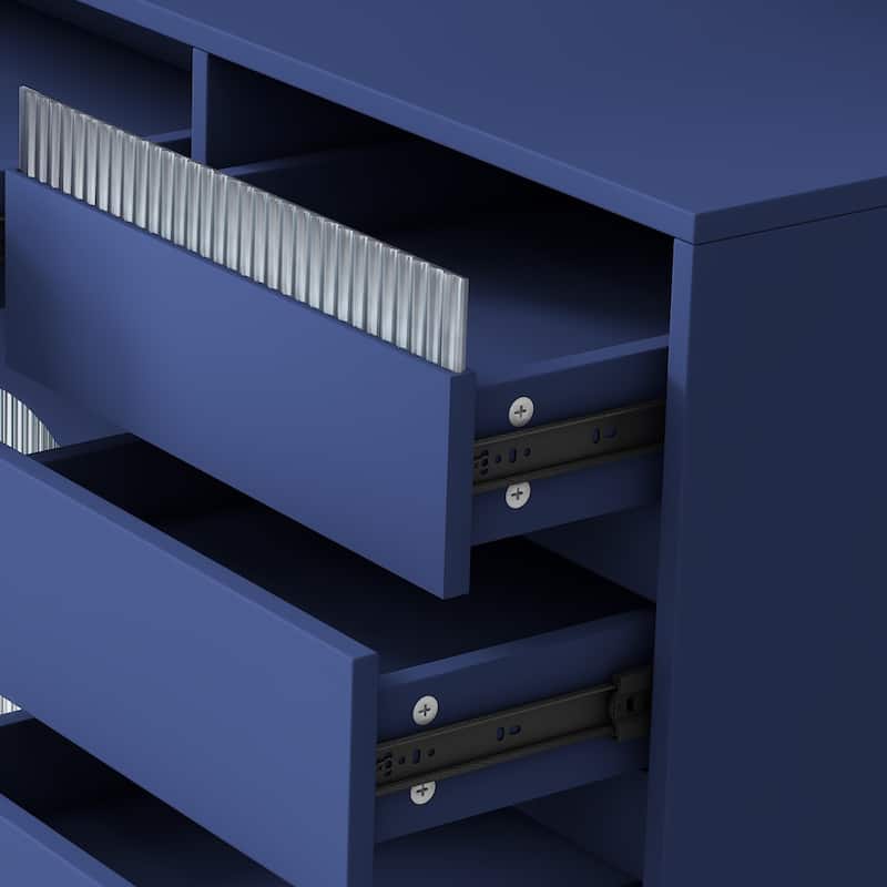 Freestanding Buffet with Hutch, Large Coffee Bar Storage Cabinet with Drawers, Cabinets with Adjustable Shelves