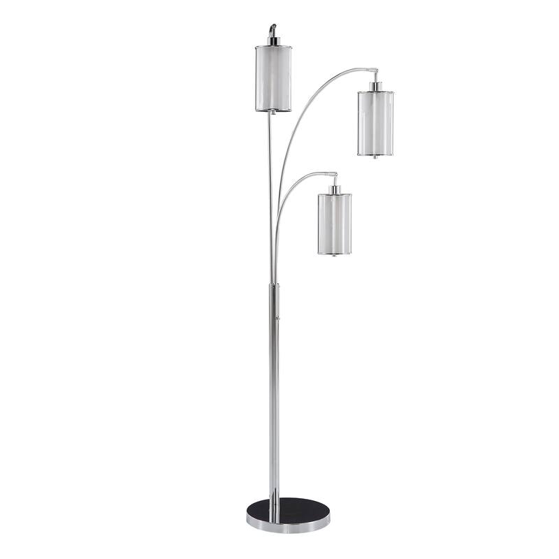 Aries Chrome 3-Light Star Tree Accent Floor Lamp by iNSPIRE Q Bold
