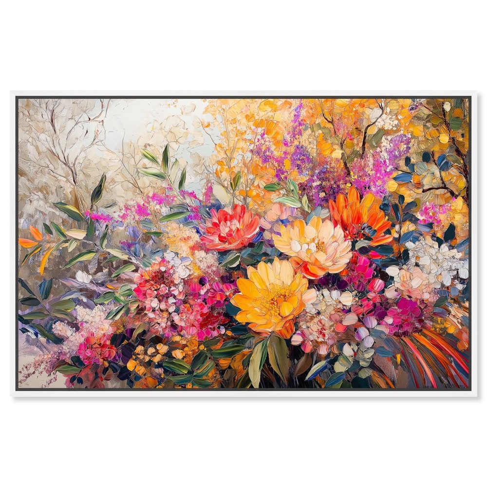 Golden Hour Garden Canvas by Art Remedy