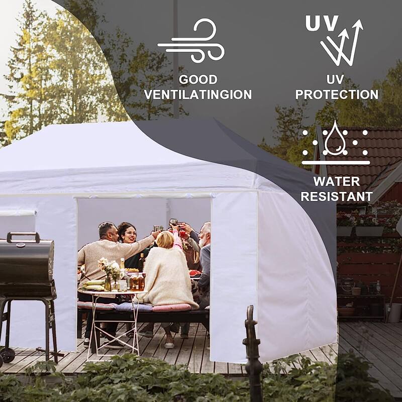 Aeocia Zippered Walls for 10x20 Pop Up Canopy Tent 4 Sidewalls ONLY
