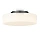 preview thumbnail 11 of 9, Wry Lighting Toli Integrated LED Flush Mount in Brushed Champagne Brass